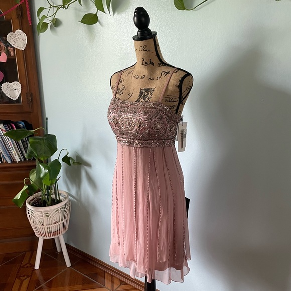 Sue Wong Sequin Flapper Formal Beaded Dress Size 6 NWT - Picture 3 of 15